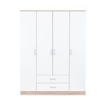 Miami gardróbszekrény 160x205 cm fehér-sonoma tölgy
