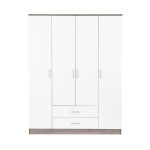 Miami gardróbszekrény 160x205 cm fehér-yorki tölgy