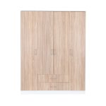 Miami gardróbszekrény 160x205 cm sonoma tölgy-fehér
