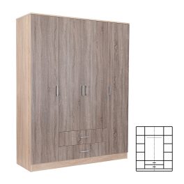  Miami gardróbszekrény 160x205 cm yorki tölgy-sonoma tölgy