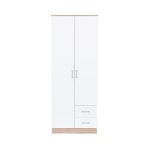 Miami gardróbszekrény 80x205 cm fehér-sonoma tölgy