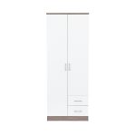 Miami gardróbszekrény 80x205 cm fehér-yorki tölgy