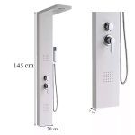 Malaga White hidromasszázs zuhanypanel