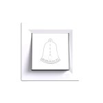 Nova csengő kapcsoló 101N fehér kerettel