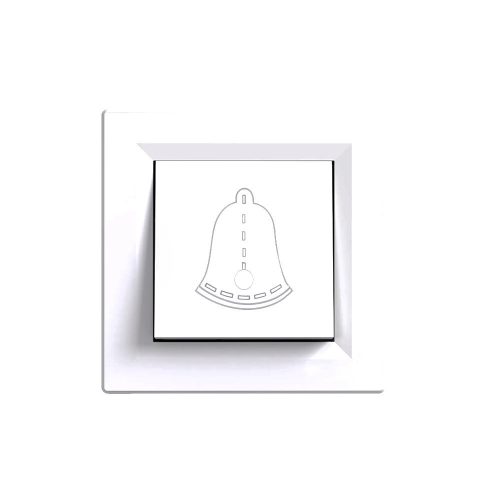 Nova csengő kapcsoló 101N fehér kerettel