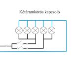 Nova csillárkapcsoló 105 fehér kerettel