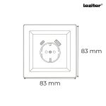 Nova csatlakozóaljzat USB csatlakozóval fehér kerettel