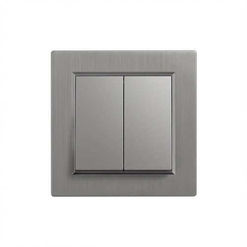 Nova csillárkapcsoló 105 szürke szálcsiszolt kerettel