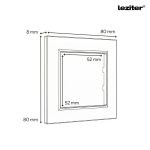 Nova csillárkapcsoló 105 szürke szálcsiszolt kerettel