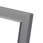 Nova kettős dugalj szürke szálcsiszolt kerettel