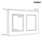 Nova dugalj TV csatlakozóval szürke szálcsiszolt kerettel