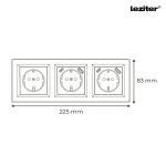 Nova III dugalj kettő USB csatlakozóval fehér kerettel