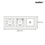 Nova dugalj, USB, TV csatlakozóval fehér kerettel