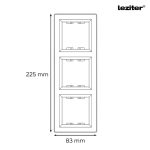 Nova hármas keret vízszintes fehér