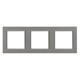 Nova hármas keret vízszintes szürke szálcsiszolt
