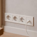 Nova IV három dugalj UTP csatlakozóval fehér kerettel