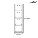 Nova négyes keret vízszintes fehér