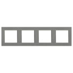 Nova négyes keret vízszintes szürke szálcsiszolt