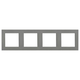 Nova négyes keret vízszintes szürke szálcsiszolt