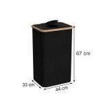 Szelektív palackgyűjtő 100l fekete