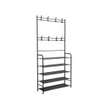 Előszobafal ruhaállvány LRA-02 fekete