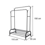 Ruhaállvány LRA-05 fekete