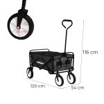 Összecsukható kerti strandkocsi piros