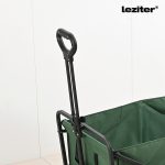 Összecsukható prémium kerti strandkocsi zöld