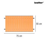 Összecsukható standard kerti strandkocsi asztallal zöld