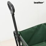 Összecsukható standard kerti strandkocsi asztallal zöld