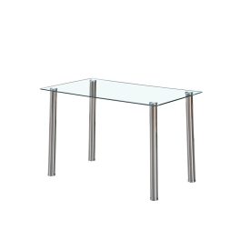 Berna 120 cm szögletes üveg étkezőasztal