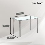 Velon 4+1 étkező garnitúra fehér-fekete