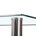 Berna 120 cm szögletes üveg étkezőasztal