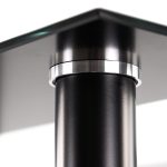 Riona 140 cm szögletes üveg étkezőasztal