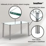 Cadiz 6+1 étkező garnitúra fehér-barna