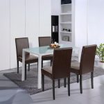 Mira 4+1 étkező garnitúra fehér-barna