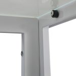 Ezra 120 cm szögletes üveg étkezőasztal