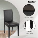 Mira 6+1 étkező garnitúra fehér-fekete