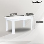 Leon 4+1 étkező garnitúra fehér-barna