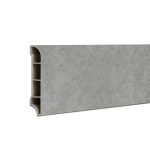 Vinyl SPC padlószegély Harbor beton szürke 2400x60x12 mm