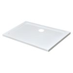 Modena Slim aszimmetrikus szögletes akril zuhanytálca, 80x120 cm