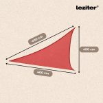 Rana napvitorla háromszög alakú 4x4x4 m piros