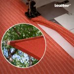 Rana napvitorla háromszög alakú 4x4x4 m piros