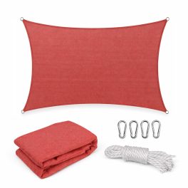 Rana napvitorla négyszög alakú 4x5 m piros