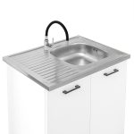 Primo 220 konyhabútor fehér, chromix munkalappal