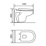 Roya 82W falba építhető WC tartály szett