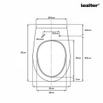Roya fali WC ülőkével