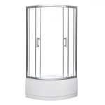 Spirit Deep 80x80 cm íves zuhanykabin zuhanytálcával