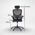 Flexo ergonomikus irodai forgószék deréktámasszal