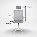 Flexo ergonomikus irodai forgószék deréktámasszal